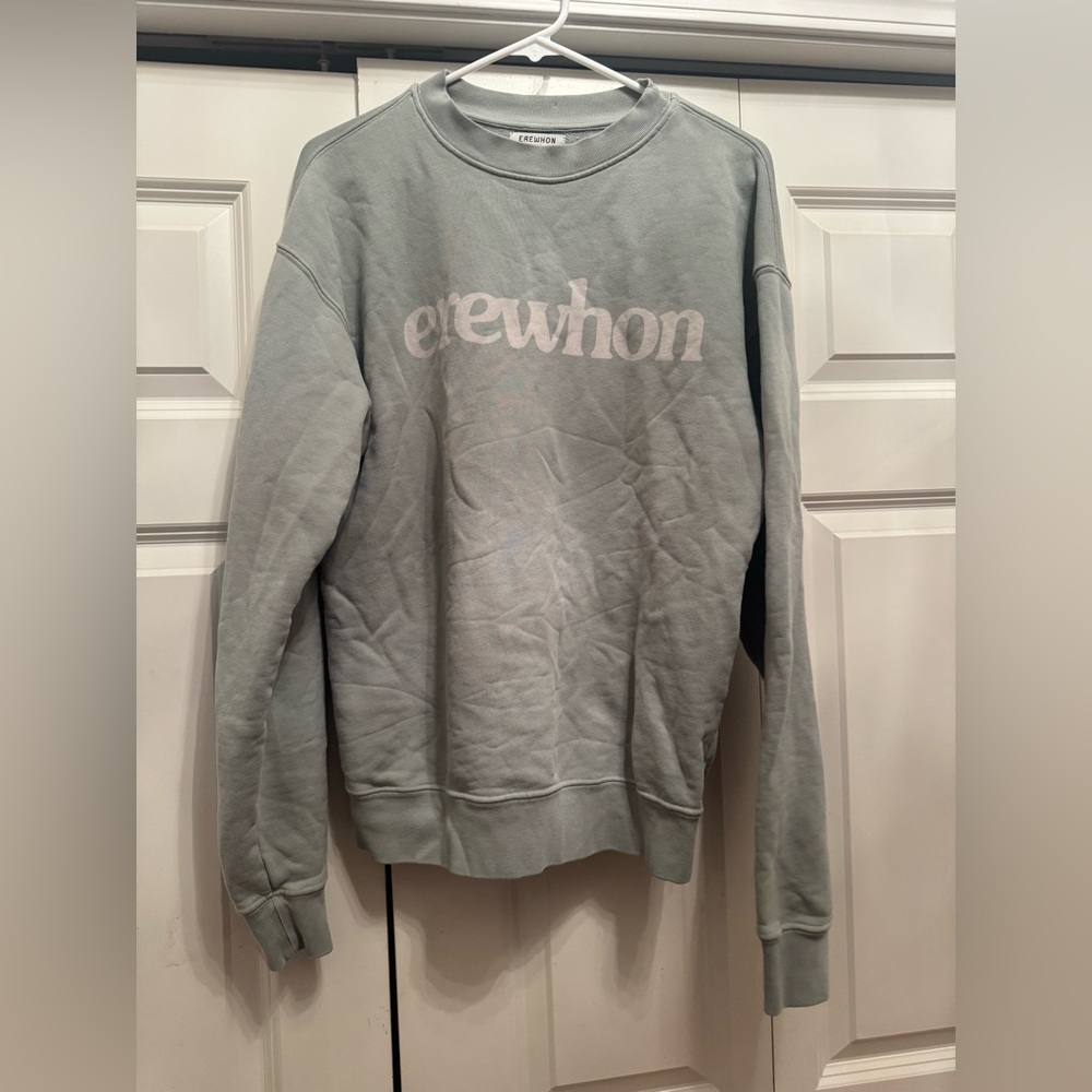 Erewhon Limited Edition Crew Neck Pullover Sweatshirt Sage Light Green Small